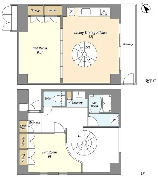 HF Meguro Gyoninzaka Residence - Floor Plan - ["Plan", "Floor plan", "Diagram"]