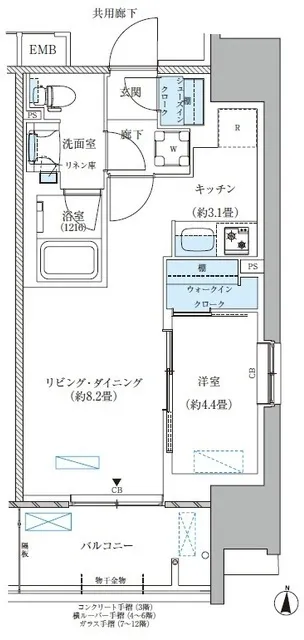 Park Axis Nishi-Ojima Comfort Square - Floor Plan - ["Plan", "Floor plan", "Diagram"]