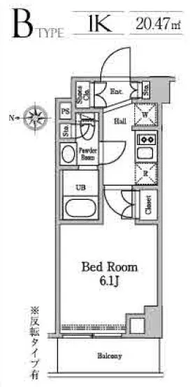 Residia Minamishinagawa II - Floor Plan - []