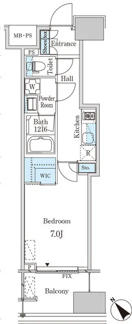 LEGASIS Nakameguro - Floor Plan - ["Rectangle", "Parallel", "Handwriting"]