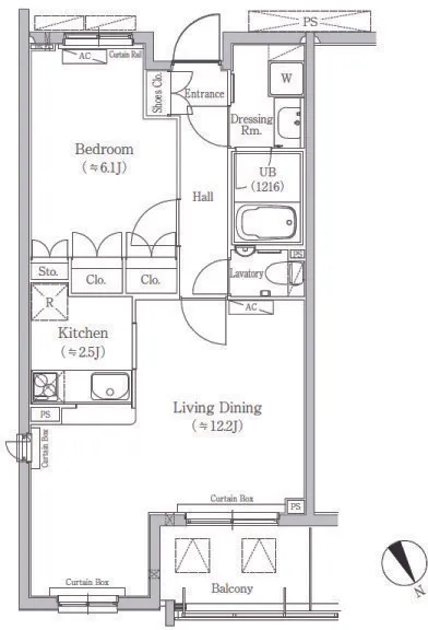 Hulic Court Motoyoyogi - Floor Plan - ["White", "Diagram", "Plan"]