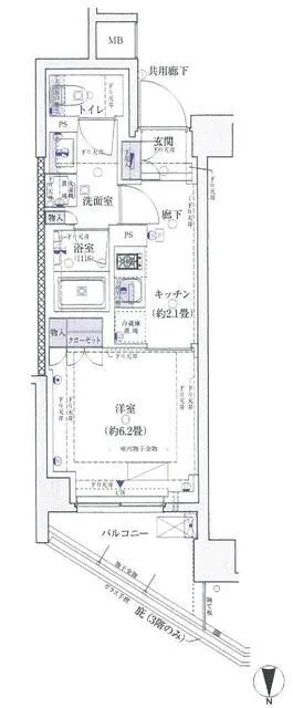 Residential Ikebukuro Honmachi - Floor Plan - ["Rectangle", "Font", "Parallel"]