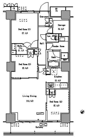 Park Axis Toyosu - Floor Plan - ["Diagram", "Schematic", "Technical drawing"]