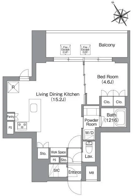 Baus Flats Kuramae - Floor Plan - ["Diagram", "Plan", "Floor plan"]