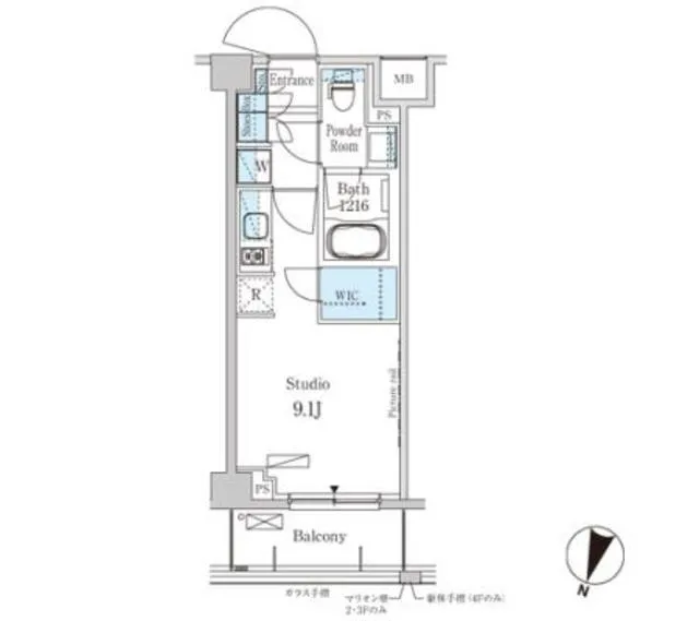 Park Axis Magome Residence - Floor Plan - ["Rectangle", "Parallel", "Font"]