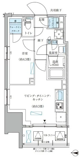 Park Axis Nishi-Ojima Comfort Square - Floor Plan - ["White", "Plan", "Diagram"]