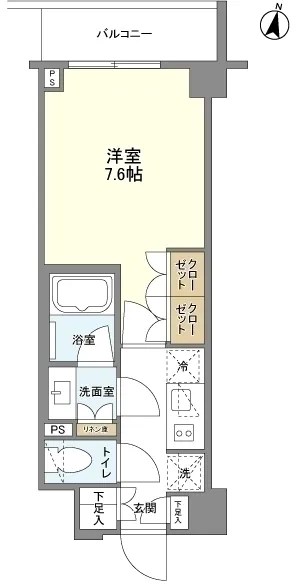 Presilia Kakinokizaka - Floor Plan - ["Wood flooring"]