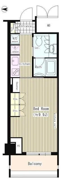 Trestage Yotsuya - Floor Plan - ["Rectangle", "Font", "Parallel"]