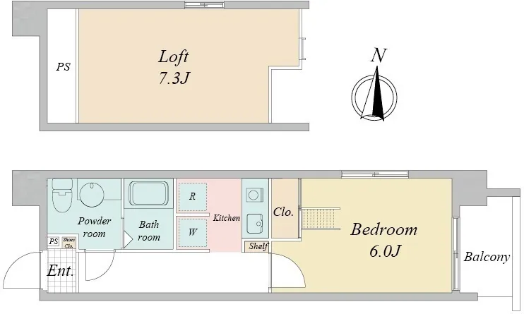 CAVANA Higashikomagata - Floor Plan - ["Plumbing fixture", "Floor plan"]