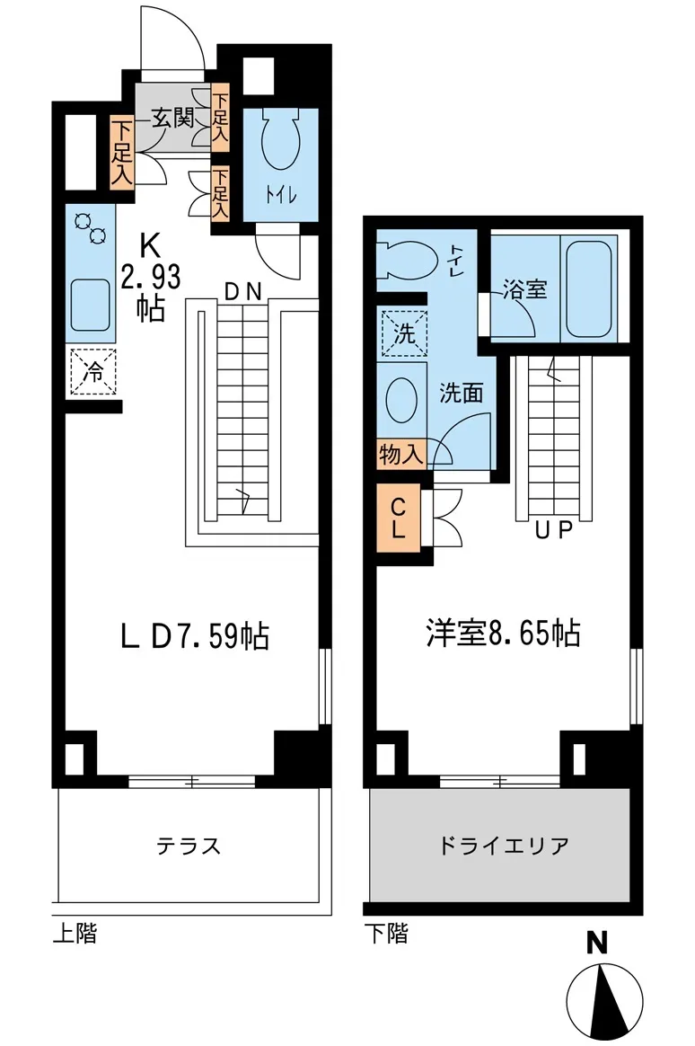 Residence Shirokane Colore - Floor Plan - ["Rectangle", "Schematic", "Font"]