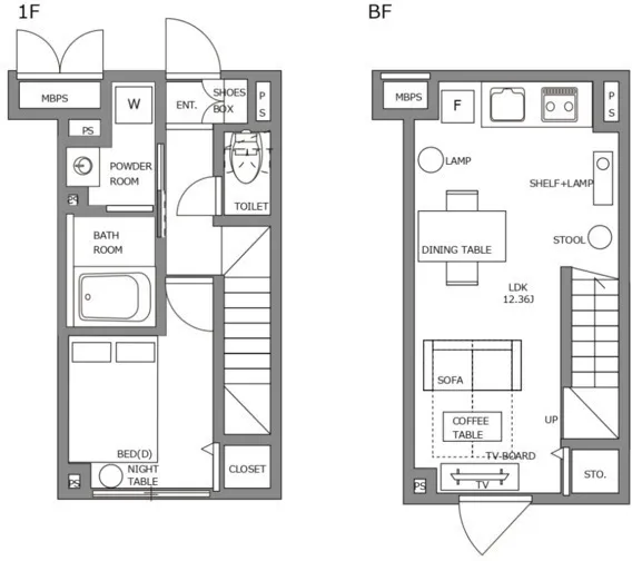 Hmlet Sangenjaya II - Floor Plan - ["White", "Plan", "Floor plan"]