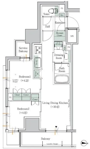 One Roof Residence Nakano Minamidai - Floor Plan - ["Plan", "Diagram", "Floor plan"]