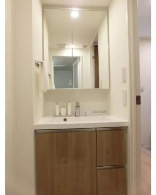 Park Axis Oshiage Residence - Interior - ["Bathroom Sink", "Flooring", "Bathroom cabinet"]
