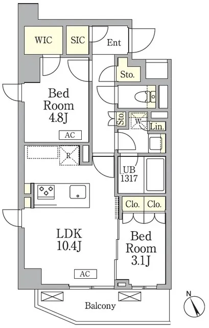 AIFLAT Magome - Floor Plan - ["Rectangle", "Schematic", "Font"]