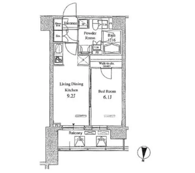 Park Axis Toyocho - Floor Plan - ["Schematic", "Rectangle", "Parallel"]