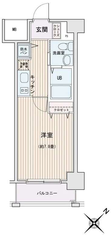 HF Monzen-Nakacho Residence - Floor Plan - ["Floor", "Tile Flooring", "Wood flooring"]