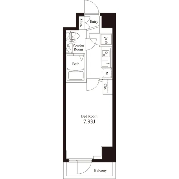 Aperto Nishi Shinjuku - Floor Plan - ["Rectangle", "Font", "Parallel"]