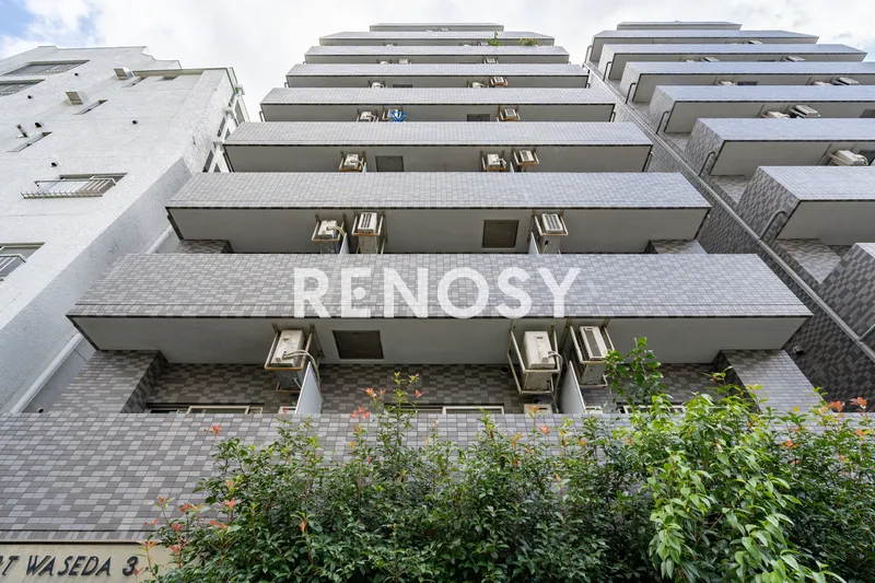 Sky Court Waseda No. 3 - Exterior - ["Wall", "Apartment", "Urban design"]