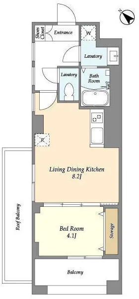 HF Meguro Gyoninzaka Residence - Floor Plan - ["White", "Floor plan", "Technical drawing"]