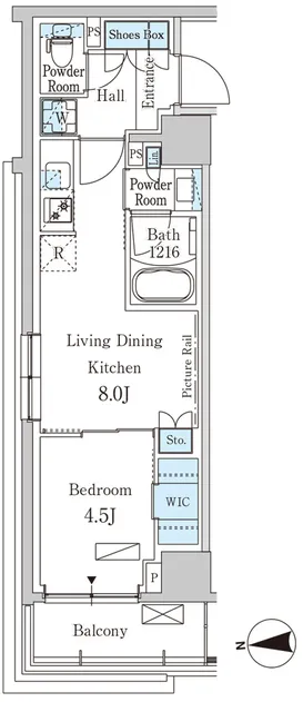 Park Axis Shinjuku Nishiochiai - Floor Plan - []
