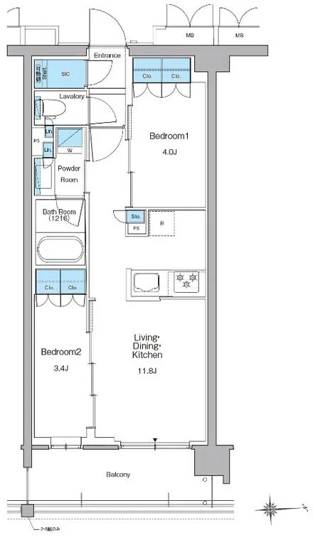 Le Fone Progre Takadanobaba North - Floor Plan - ["Diagram", "Plan", "Technical drawing"]