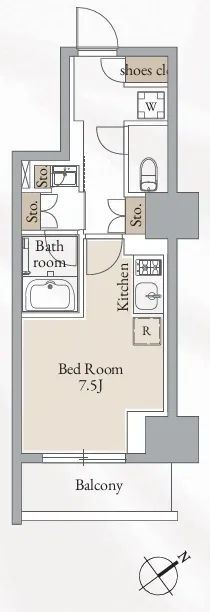 Cross Residence Takadanobaba - Floor Plan - []