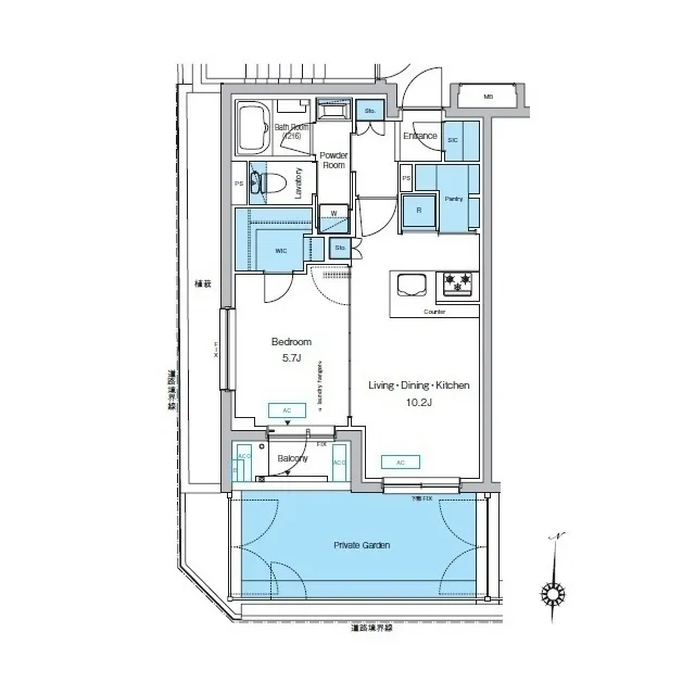 Predia Court Yoyogi Uehara - Floor Plan - ["Schematic", "Rectangle", "Slope"]