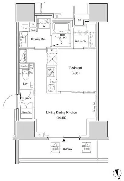 The Park Habio Kitasenju - Floor Plan - ["Diagram", "Plan", "Floor plan"]