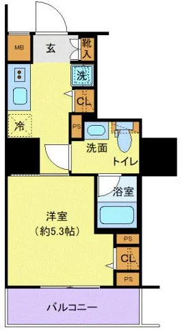 Plaire Duc Togoshi Ginza Street - Floor Plan - ["Tile Flooring", "Geraniums"]