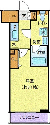 Genovia Higashi-Mukojima Sky Garden - Floor Plan - ["Apartment", "Tile Flooring", "Geraniums"]