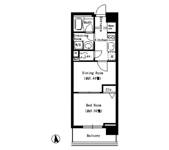 Park Cube Ueno - Floor Plan - ["Rectangle", "Slope", "Font"]
