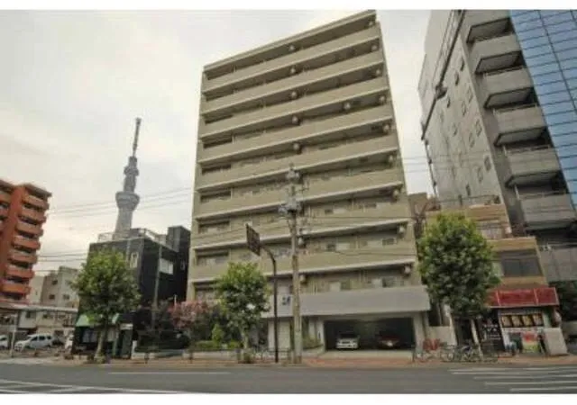 Park Cube Honjo Azumabashi - Exterior - ["Building", "Condominium", "Architecture"]