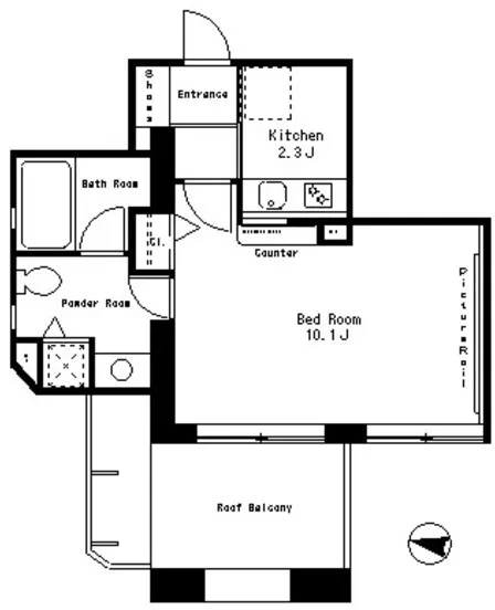 Park Axis Nishiazabu Stage - Floor Plan - ["Plan", "Diagram", "Floor plan"]