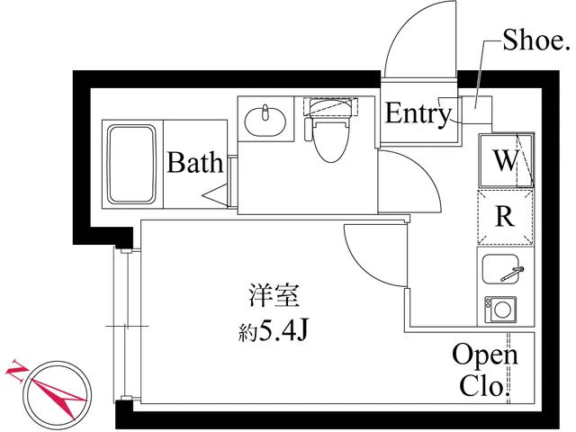 Le Coeur Shibuya Honmachi - Floor Plan - ["Diagram", "Plumbing fixture", "Plan"]