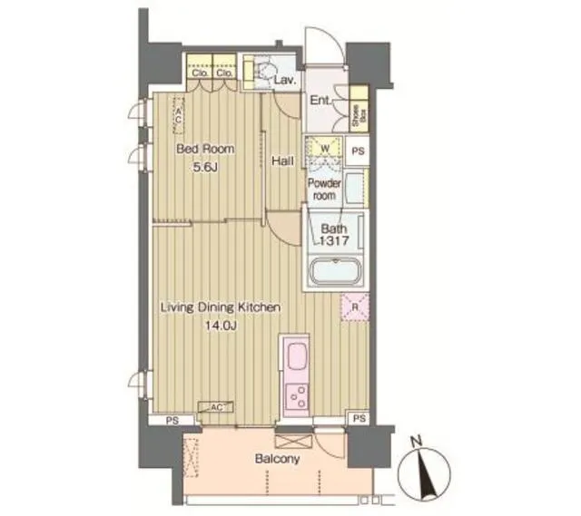 Verde Court Nishi-Shinjuku - Floor Plan - ["Rectangle", "Parallel", "Font"]