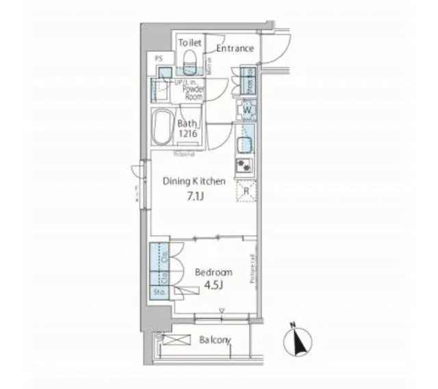 Park Axis Nihonbashi Kabutocho - Floor Plan - ["Rectangle", "Schematic", "Slope"]