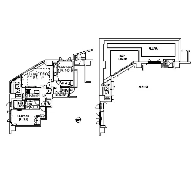Park Axis Daikanyama - Floor Plan - ["Slope", "Parallel", "Font"]
