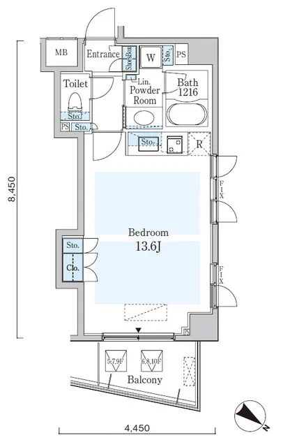Orchid Residence Roppongi - Floor Plan - ["Rectangle", "Font", "Parallel"]