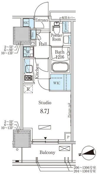 Park Axis Akatsuka - Floor Plan - []