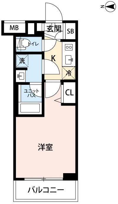 Mynavi Stay Osaki 2 - Floor Plan - ["Apartment", "Tile Flooring"]