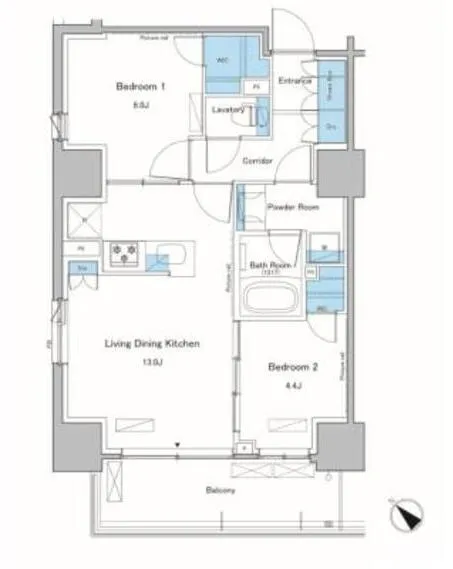Lefon Progre Takinogawa - Floor Plan - ["Plan", "Floor plan", "Diagram"]