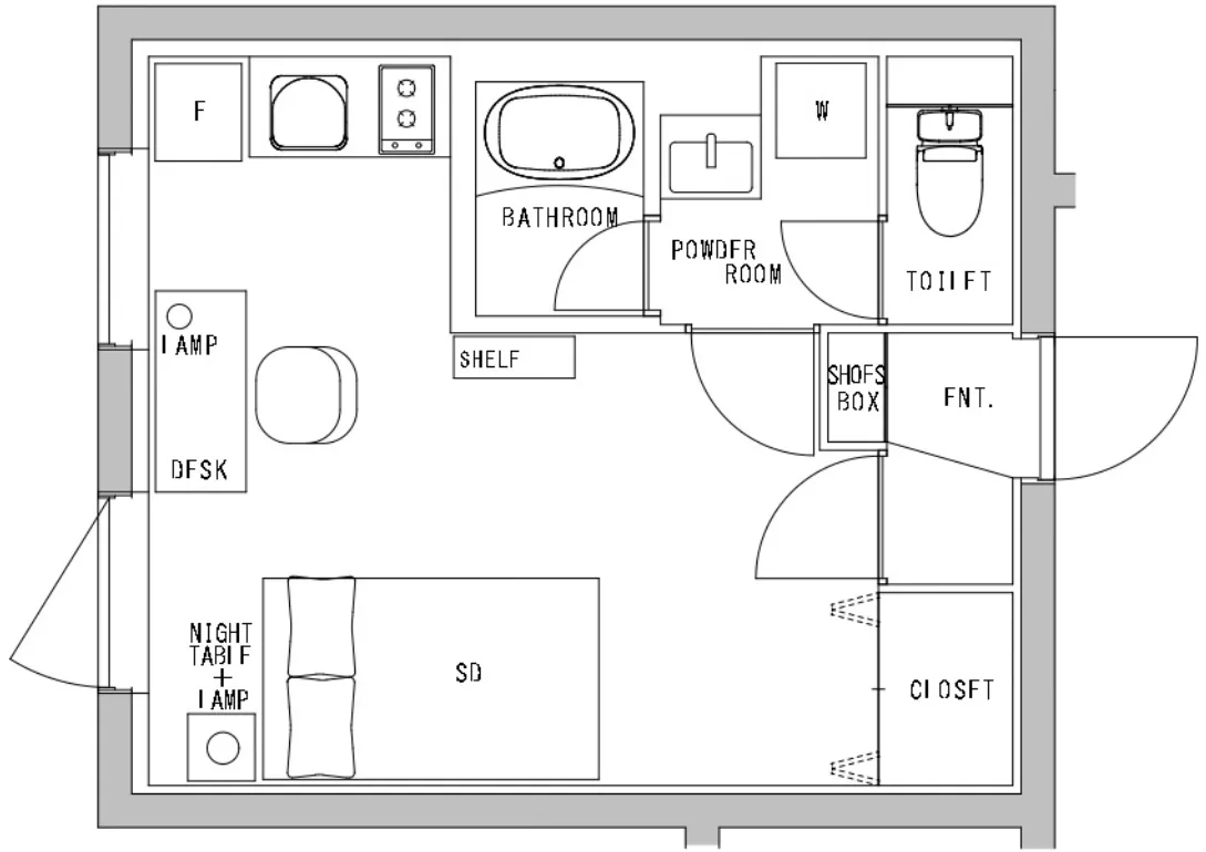 Hmlet Nakano Sakaue - Floor Plan - []