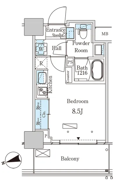 Park Axis Otsuka Station Gate Tower - Floor Plan - ["Floor plan", "Plan", "Text"]