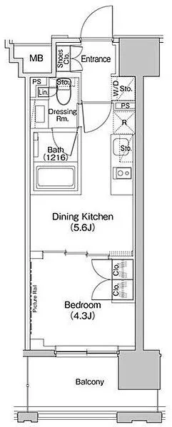 The Park Habio Kamikitazawa - Floor Plan - []