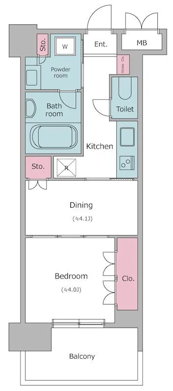Residia Bunkyo Hongo - Floor Plan - ["Rectangle", "Parallel", "Font"]