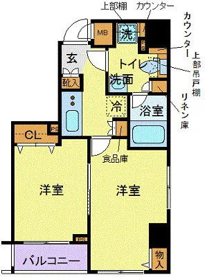 Phoenix Gotanda - Floor Plan - ["Tile Flooring", "Geraniums"]