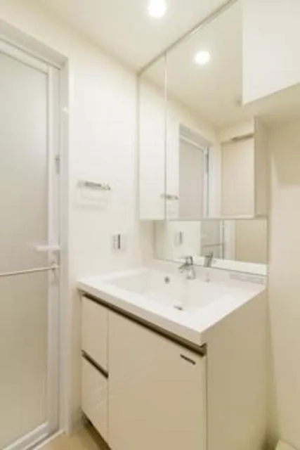 Pleno Kiyosumi Teien - Interior - ["Mirror", "Tap", "Bathroom cabinet"]