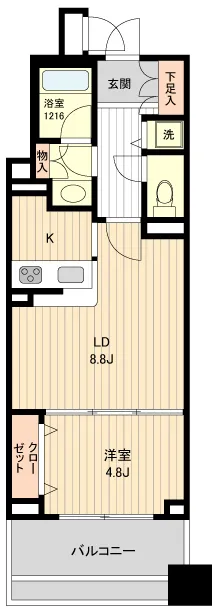 HF Ginza Residence EAST - Floor Plan - ["Apartment", "Condominium", "Tile Flooring"]