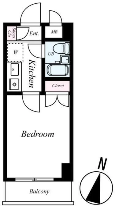 Hishiwa Palace Tsukishima - Floor Plan - []