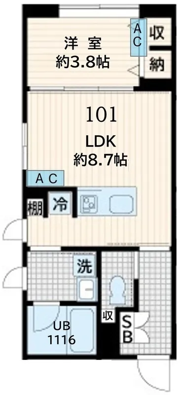 Fullea Ebisu - Floor Plan - ["Apartment", "Tile Flooring"]